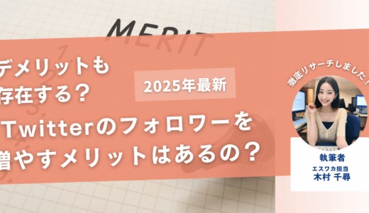 Twitterのフォロワーを増やすメリットってあるの？【デメリットは？】